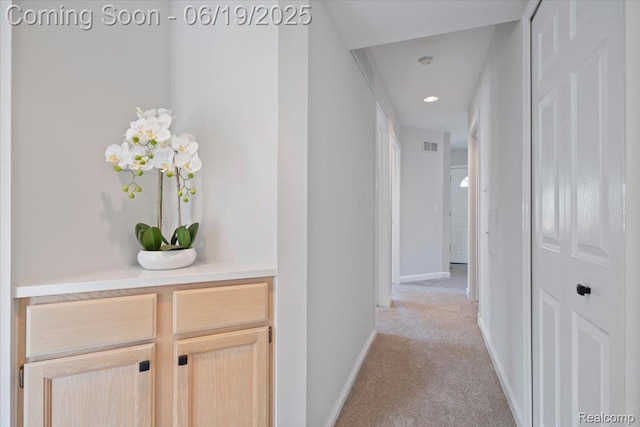 2755 Royal Ave, Berkley, MI 48072 - hallway with light carpet and recessed lighting