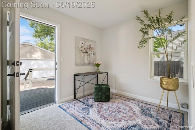2755 Royal Ave, Berkley, MI 48072 - sitting room featuring carpet and baseboards