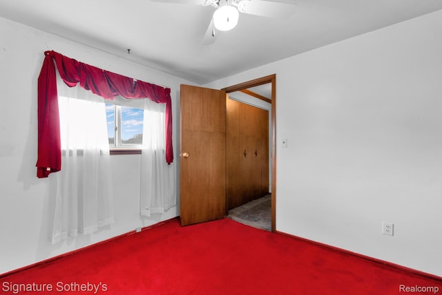 23719 Wendy Ln, Southfield, MI 48075 - unfurnished bedroom featuring carpet flooring and ceiling fan