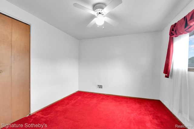 23719 Wendy Ln, Southfield, MI 48075 - unfurnished bedroom featuring carpet and ceiling fan