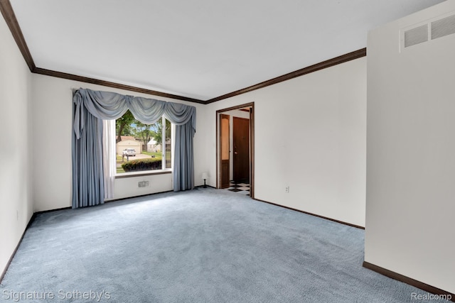 23719 Wendy Ln, Southfield, MI 48075 - carpeted empty room with ornamental molding