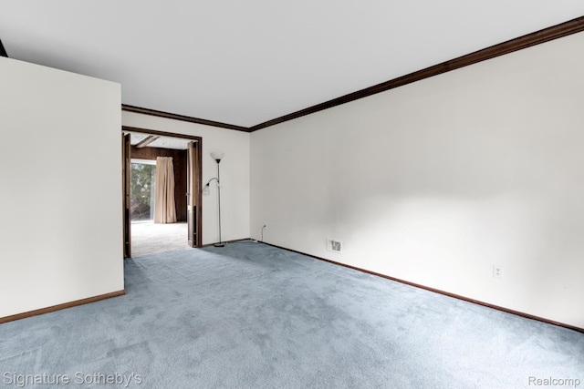 23719 Wendy Ln, Southfield, MI 48075 - unfurnished room featuring carpet flooring and crown molding