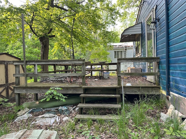 4204 Pantek Park Dr, Attica, MI 48412 - view of wooden terrace