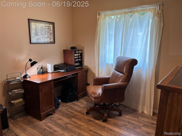 4817 Hickory Dr, Highland, MI 48356 - office space with dark wood-type flooring