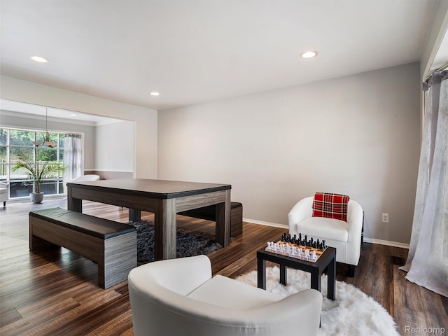 1890 Ludgate Ln, Rochester Hills, MI 48309 - living room with recessed lighting and wood finished floors