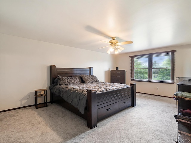 1890 Ludgate Ln, Rochester Hills, MI 48309 - bedroom with light carpet and a ceiling fan