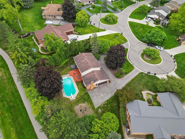 1890 Ludgate Ln, Rochester Hills, MI 48309 - aerial overview of property's location featuring nearby suburban area