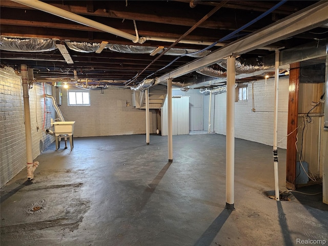 12645 Cloverlawn St, Detroit, MI 48238 - below grade area featuring a sink