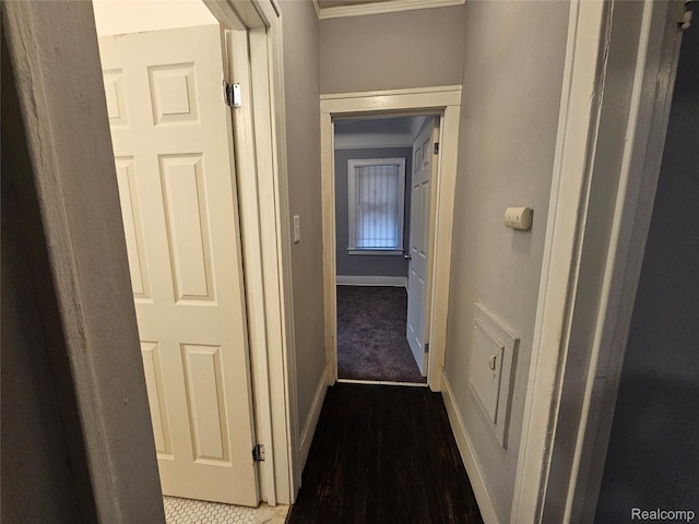 12645 Cloverlawn St, Detroit, MI 48238 - corridor with crown molding and baseboards