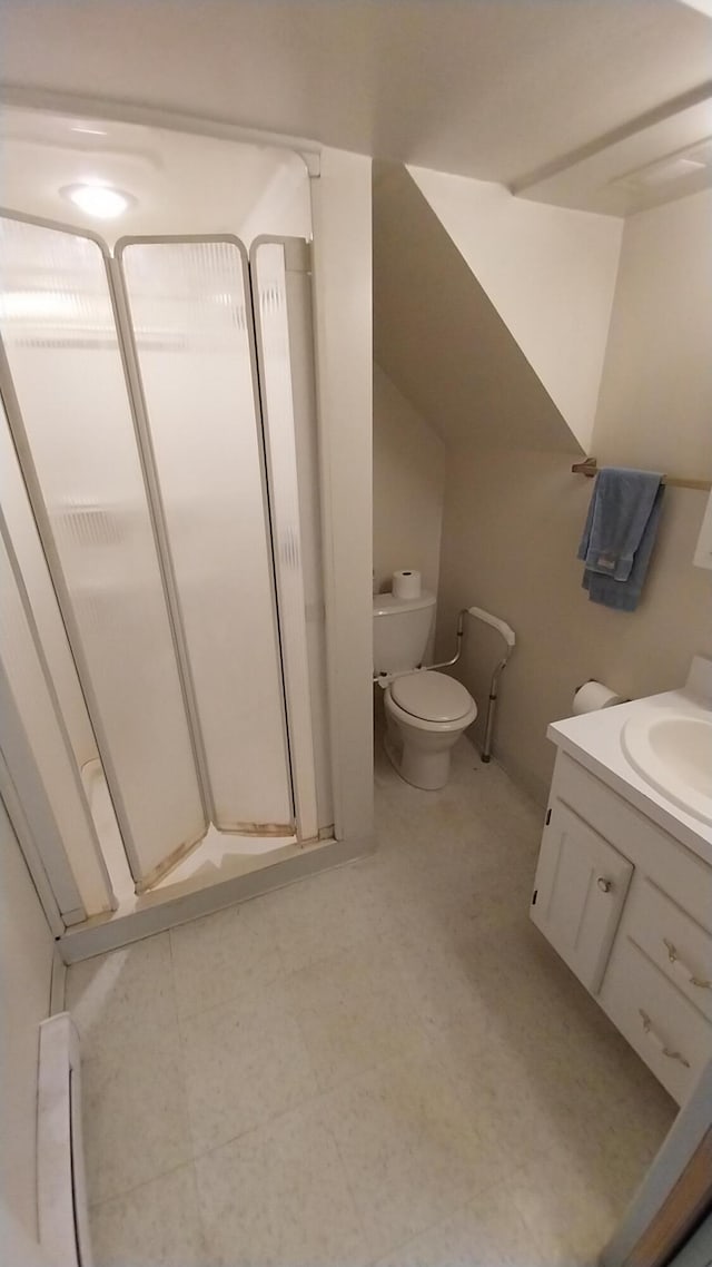 5037 Old Colony Rd, Portage, MI 49024 - bathroom with a stall shower and vanity