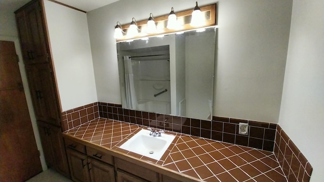 5037 Old Colony Rd, Portage, MI 49024 - bathroom featuring vanity and a shower