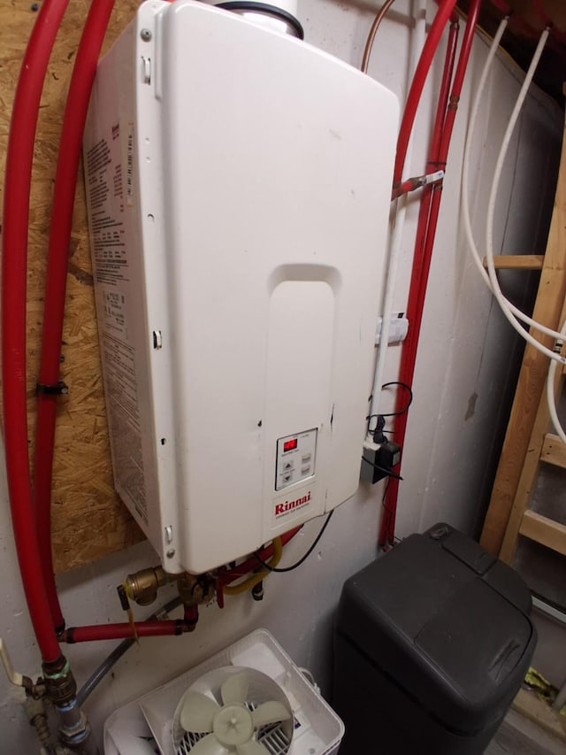 5397 E 80th St, Newaygo, MI 49337 - utility room with tankless water heater