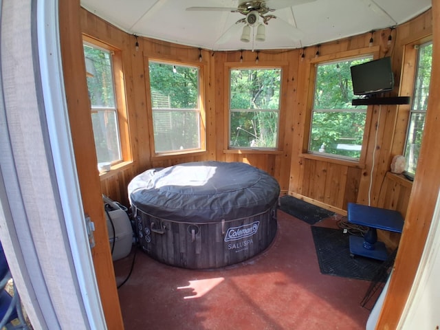 5397 E 80th St, Newaygo, MI 49337 - sunroom featuring wooden walls and healthy amount of natural light