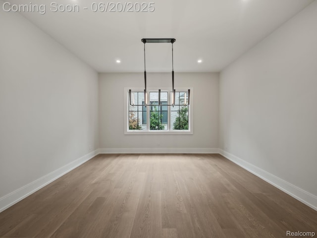 1120 Lyonhurst St, Birmingham, MI 48009 - empty room featuring wood finished floors and recessed lighting
