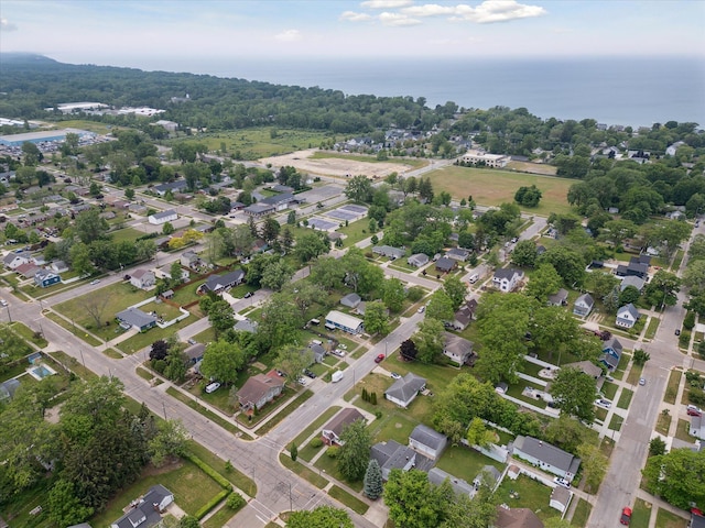 857 Kalamazoo St, South Haven, MI 49090 - aerial view of property's location with a large body of water and nearby suburban area