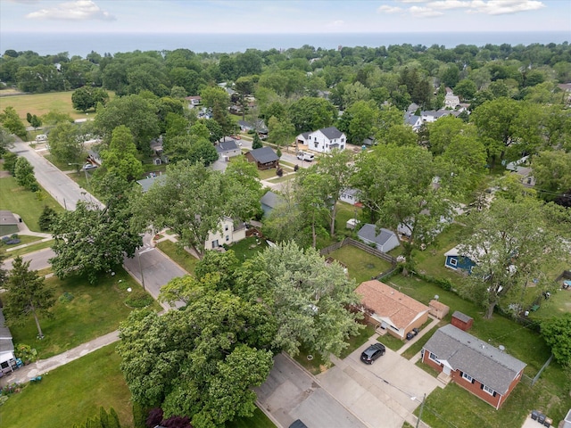 857 Kalamazoo St, South Haven, MI 49090 - aerial overview of property's location featuring nearby suburban area and a tree filled landscape