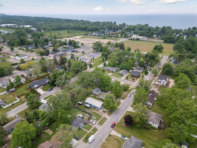 857 Kalamazoo St, South Haven, MI 49090 - aerial view of property's location with nearby suburban area and a nearby body of water