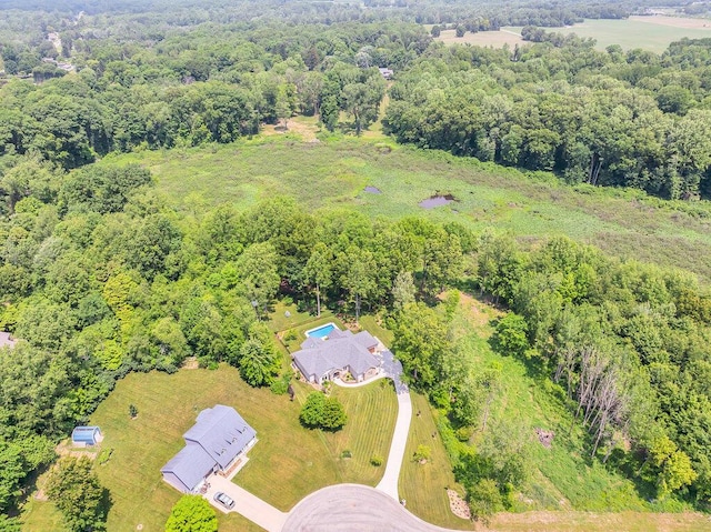 6143 Pheasant Ct, Berrien Springs, MI 49103 - aerial view of a heavily wooded area