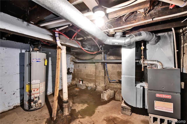 3368 Evaline St, Hamtramck, MI 48212 - utility room featuring gas water heater