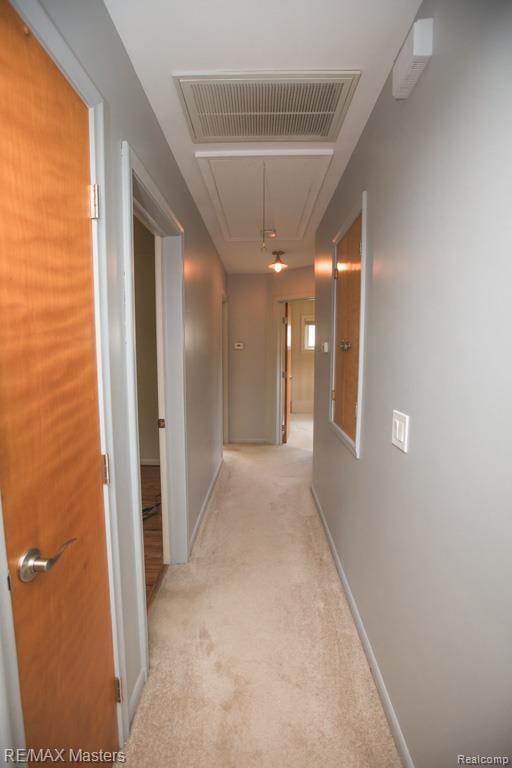 5820 Houghten Dr, Troy, MI 48098 - corridor with attic access and light colored carpet