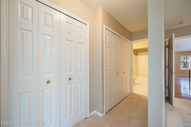 62622 Raleigh Ct Unit 4, South Lyon, MI 48178 - hall with light carpet and baseboards