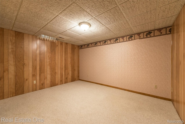 62622 Raleigh Ct Unit 4, South Lyon, MI 48178 - finished below grade area with carpet and wooden walls