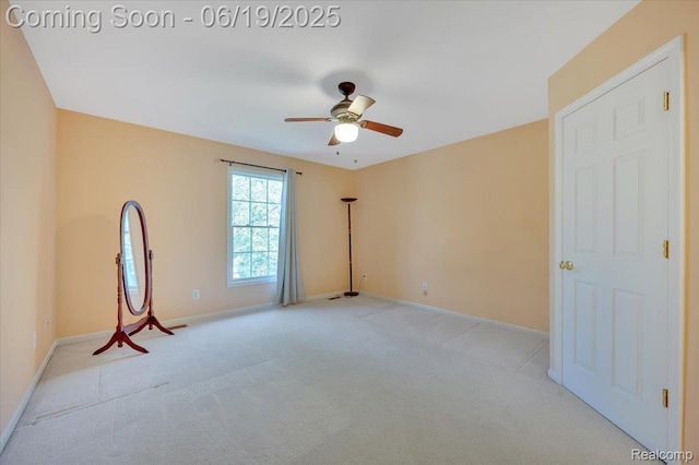 43443 Mclean Ct, Novi, MI 48375 - empty room featuring light colored carpet and a ceiling fan