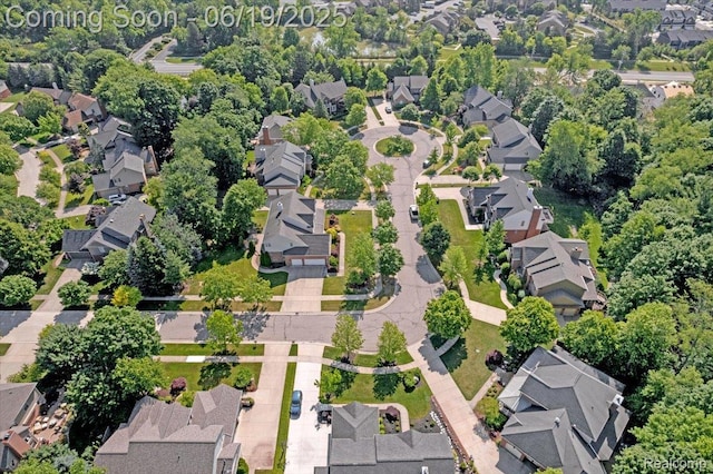 43443 Mclean Ct, Novi, MI 48375 - aerial view of property and surrounding area with nearby suburban area
