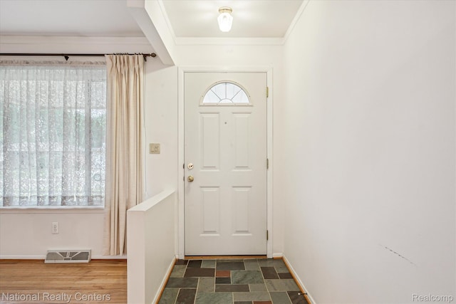13142 Boca Grande Dr, Sterling Heights, MI 48312 - foyer entrance featuring crown molding and baseboards