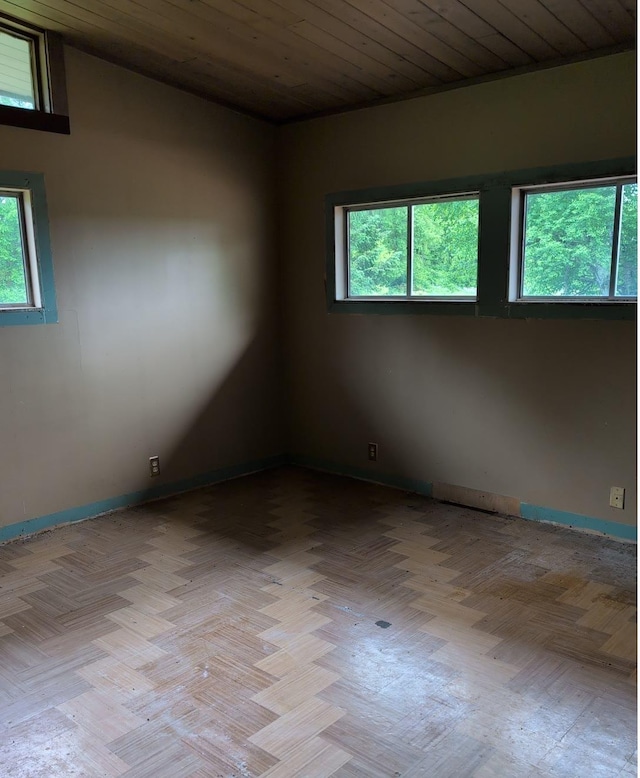 13235 Waterstradt Rd, Marcellus, MI 49067 - spare room featuring wood ceiling and baseboards