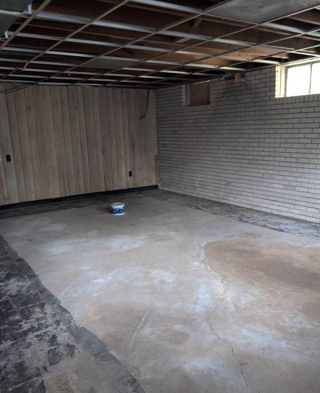 13235 Waterstradt Rd, Marcellus, MI 49067 - below grade area featuring wooden walls