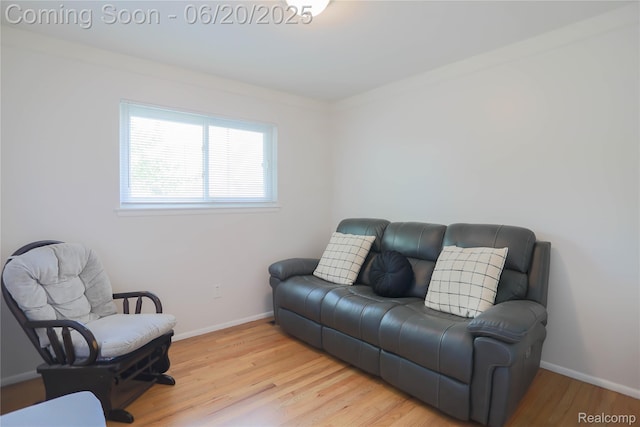 14839 Chippewa Dr, Warren, MI 48088 - living area with wood finished floors and baseboards