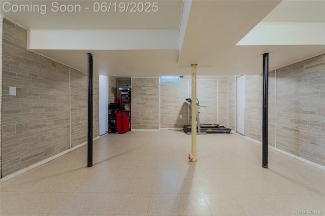 38247 Forsdale Dr, Sterling Heights, MI 48310 - finished below grade area featuring tile patterned floors