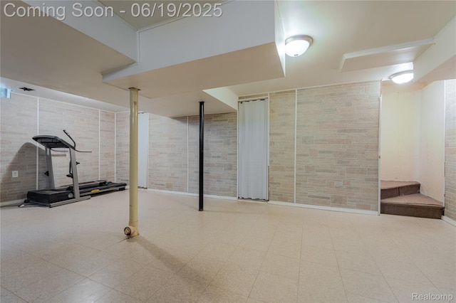 38247 Forsdale Dr, Sterling Heights, MI 48310 - finished below grade area with tile patterned floors