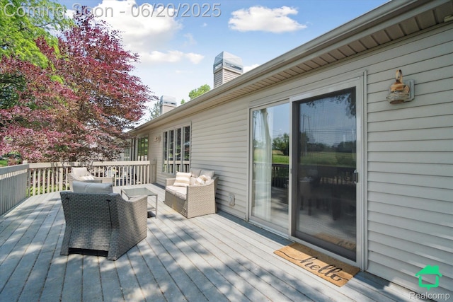 4273 Fairway Ln, Jackson, MI 49201 - deck with outdoor lounge area