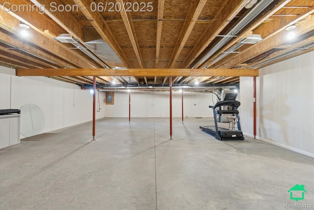 4273 Fairway Ln, Jackson, MI 49201 - unfinished below grade area featuring electric panel