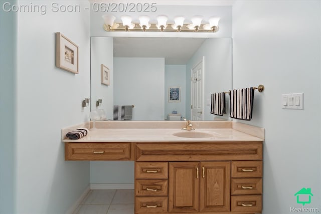 4273 Fairway Ln, Jackson, MI 49201 - bathroom featuring vanity and tile patterned floors