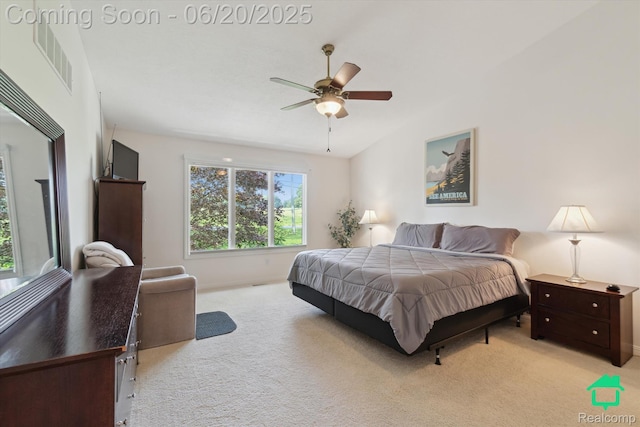 4273 Fairway Ln, Jackson, MI 49201 - bedroom featuring light carpet and ceiling fan