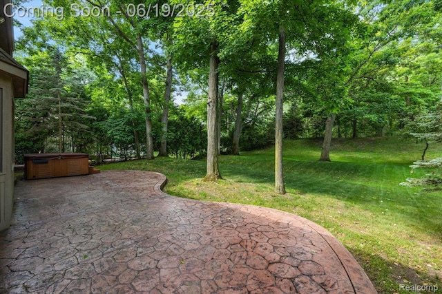 2082 Avon Lake Ln, Rochester Hills, MI 48307 - view of patio featuring a hot tub