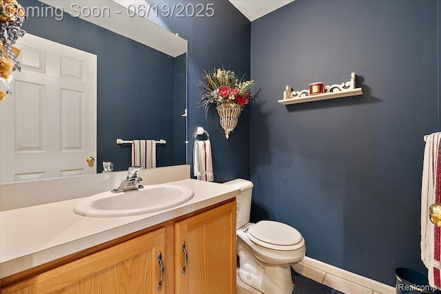 2082 Avon Lake Ln, Rochester Hills, MI 48307 - bathroom with tile patterned floors and vanity