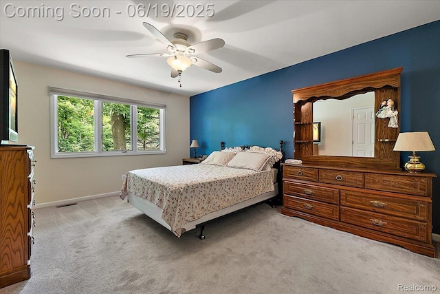 2082 Avon Lake Ln, Rochester Hills, MI 48307 - bedroom featuring carpet flooring and a ceiling fan