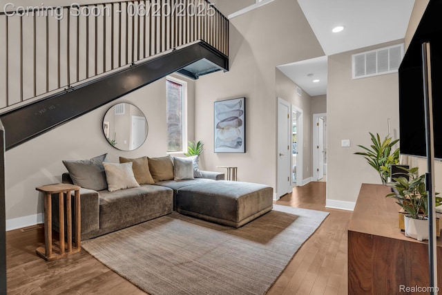 2648 John R St, Detroit, MI 48201 - living room with wood finished floors, recessed lighting, and plenty of natural light