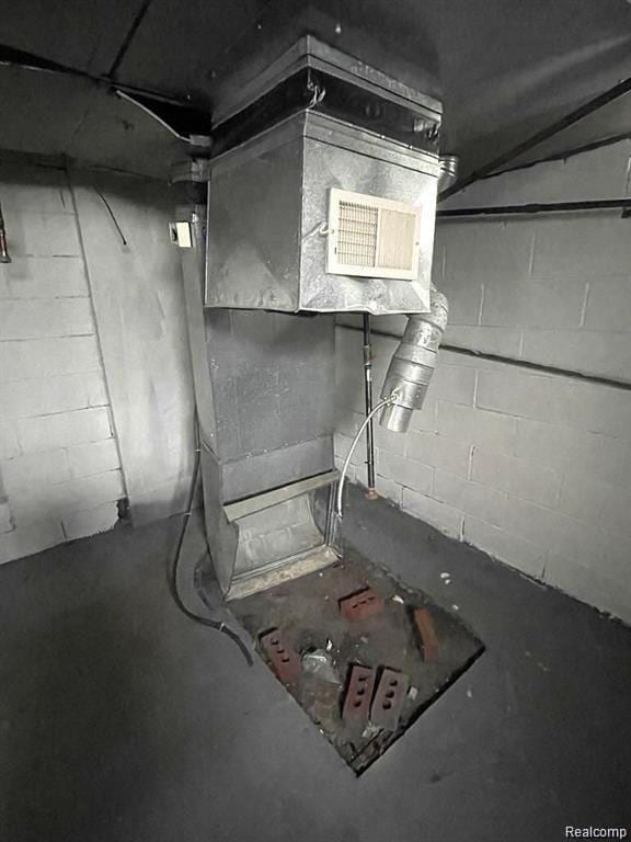 15821 Kentfield St, Detroit, MI 48223 - view of unfinished basement