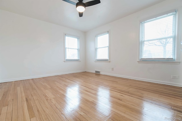 15821 Kentfield St, Detroit, MI 48223 - unfurnished room with a ceiling fan and light wood finished floors