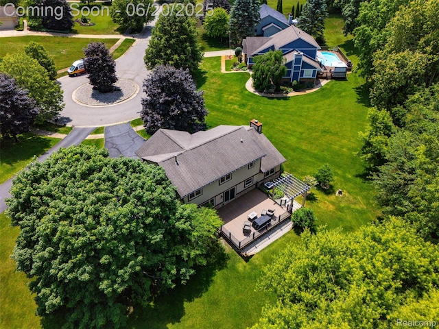 2206 Estates Dr, Highland, MI 48357 - aerial view of property and surrounding area
