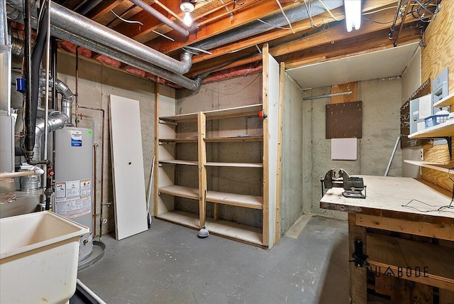 1427 Atlantic St NW, Grand Rapids, MI 49504 - unfinished basement featuring water heater
