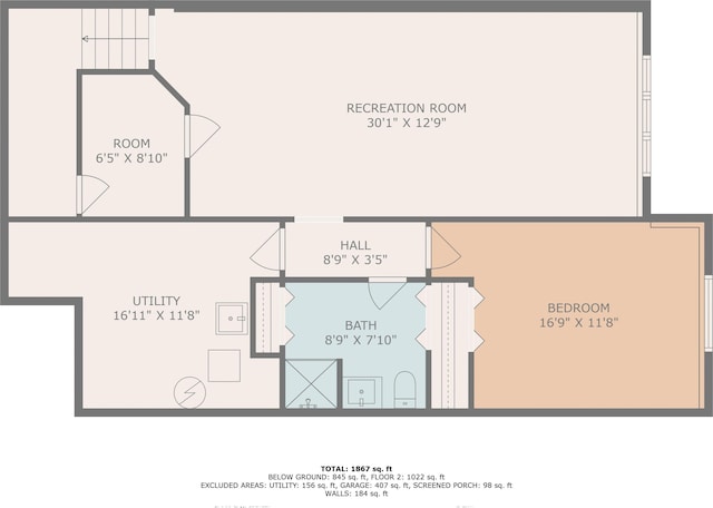 1427 Atlantic St NW, Grand Rapids, MI 49504 - view of floor plan / room layout