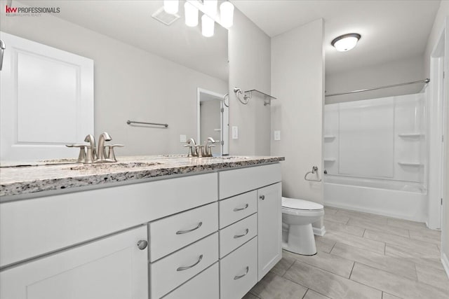 945 Reef Dr, Canton, MI 48187 - full bath featuring double vanity and shower / bath combination