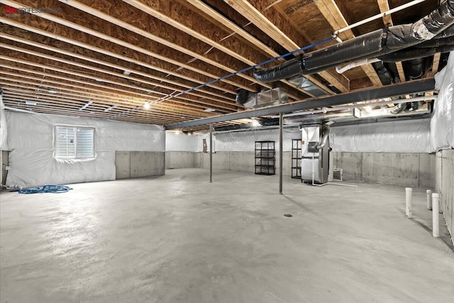 945 Reef Dr, Canton, MI 48187 - below grade area featuring heating unit