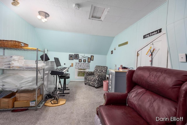 204 Maple St, Durand, MI 48429 - interior space with lofted ceiling